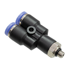 4mm Tubing M6 Y Shaped Male Connector, Push in Fitting